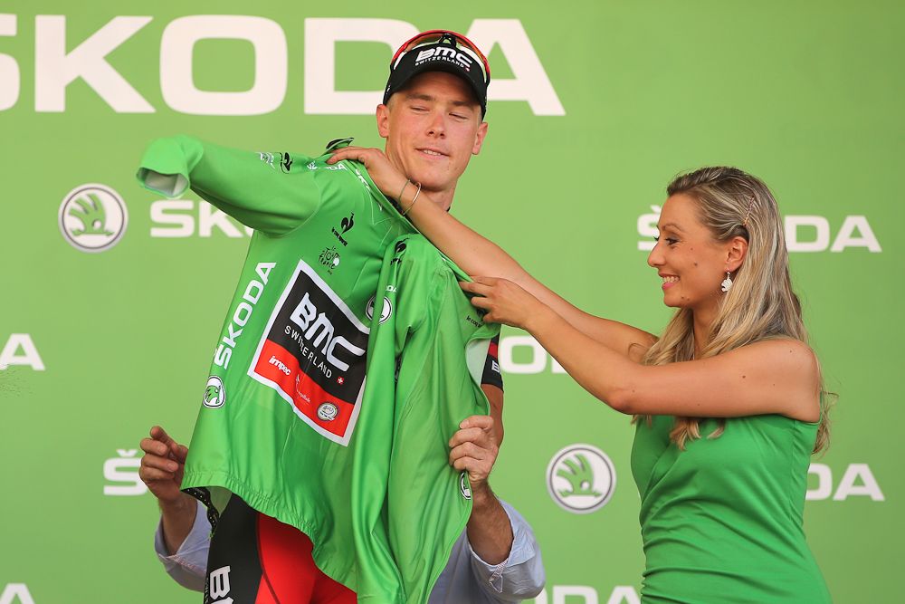 Rohan Dennis also collected the green jersey after stage 1.
