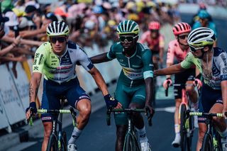 A late spill for Biniam Girmay injected some late drama into the battle for the green jersey