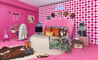 pink Barbie interior