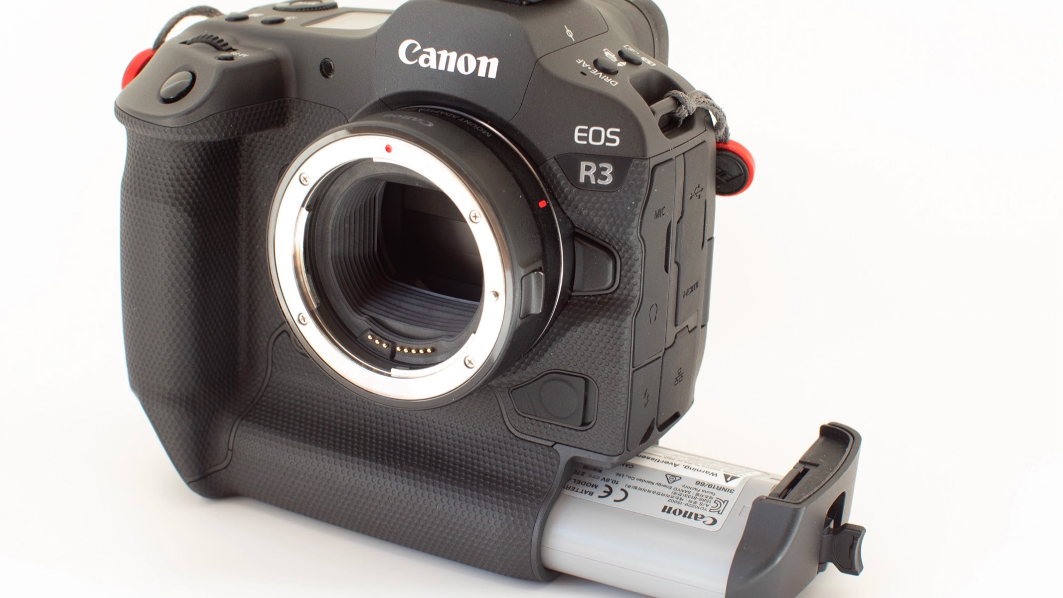 front of Canon EOS R3