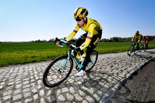 Wout Van Aert (Jumbo-Visma) on the Paris-Roubaix recon