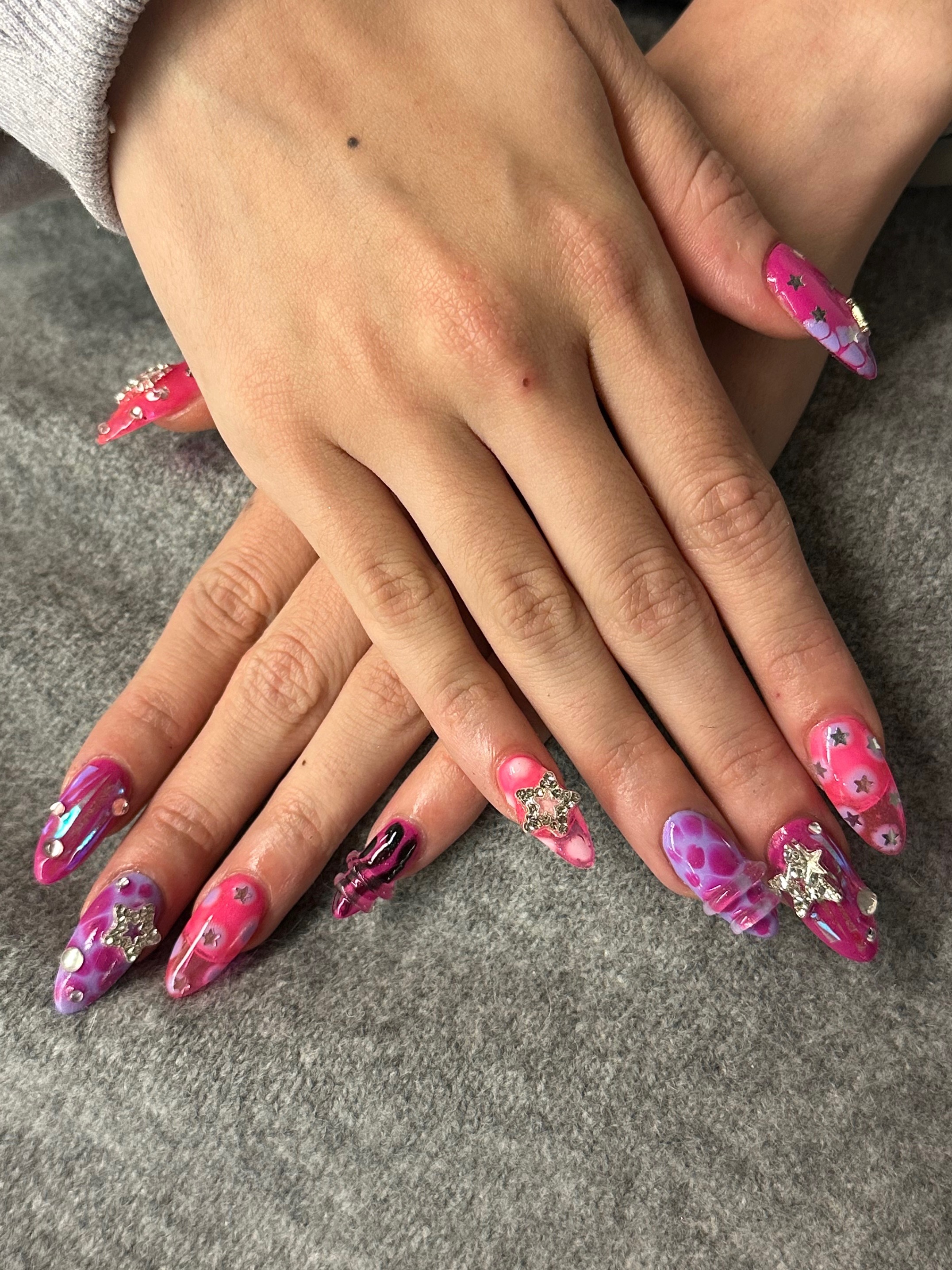 KATSEYE Megan Coachella 2026 nail art