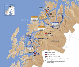 2017 Arctic Race of Norway route map