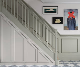 Staircase with understairs storage