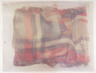 This silk scarf worn by famed aviatrix Amelia Earhart flew on board the space shuttle Discovery's STS-31 mission in 1990, on the same flight as the Hubble Space Telescope.