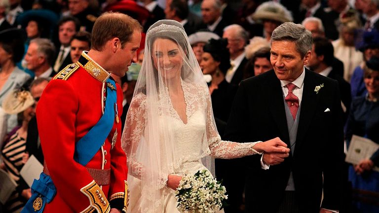 Prince William's first words to Kate Middleton and Michael Middleton at the Royal Wedding