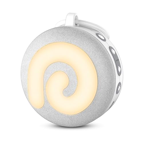 Dreamegg White Noise Machine, D11 Portable Sound Machine With Night Light for Baby Kids Adults, 21 Soothing Sounds Therapy for Sleeping Nursery Travel, Usb Rechargeable Continuous or Timer Baby Gift