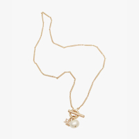 Lauren by Ralph Lauren Twisted Bar LRL Pearl Pendant Necklace: £60