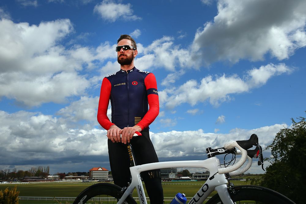 Bradley Wiggins in the Team Wiggins kit prior to the Tour de Yorkshire.