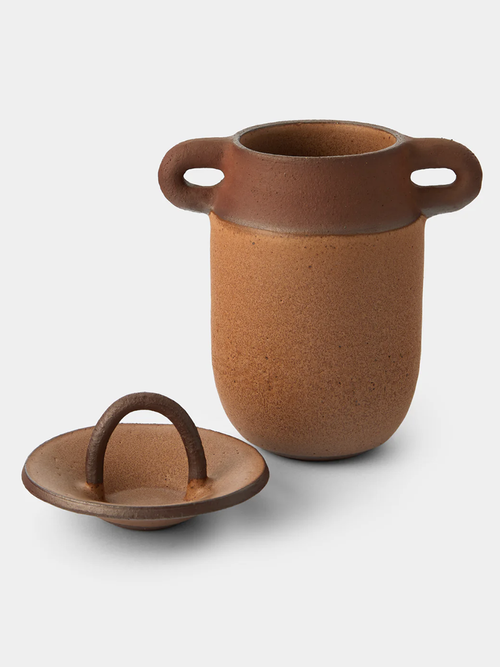 Andrea TsangTerra Stoneware Utensil Pot and Spice Pincher