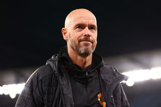 Manchester United Manager Erik ten Hag looks on prior to the Pre-Season Friendly match between Manchester United and Crystal Palace at Melbourne Cricket Ground on July 19, 2022 in Melbourne, Australia.