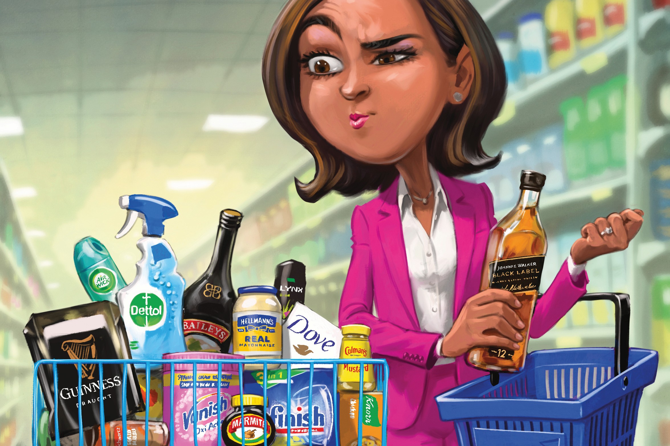 Consumer brands MoneyWeek cover illustration 