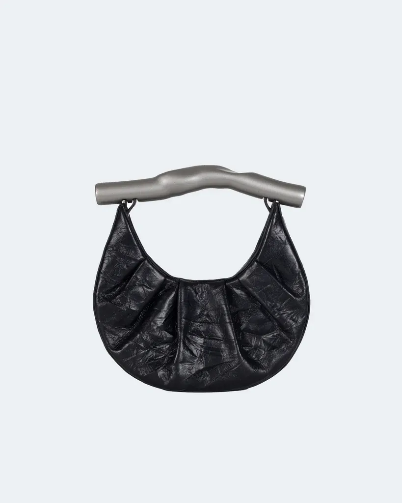 puppets and puppets, Leather Smashed Handle Hobo