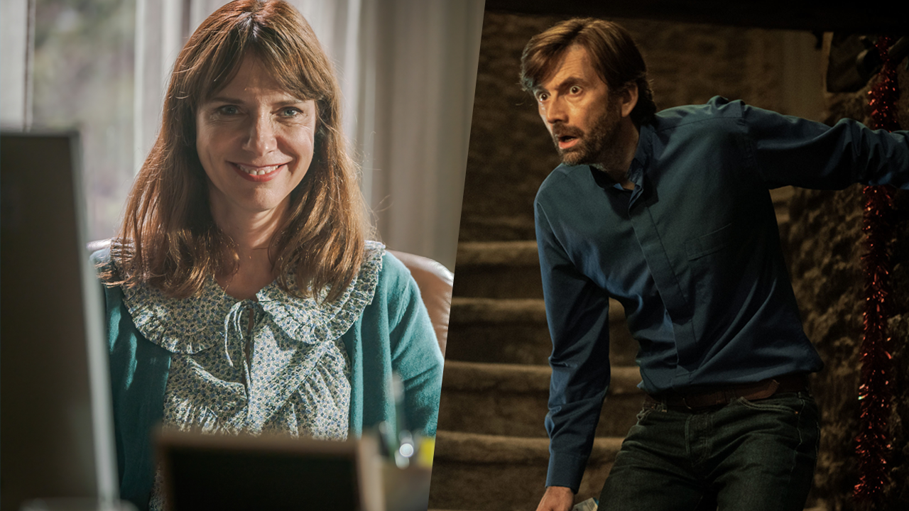 Dolly Wells as Janice Fife / David Tennant as Harry Waiting in Inside Man