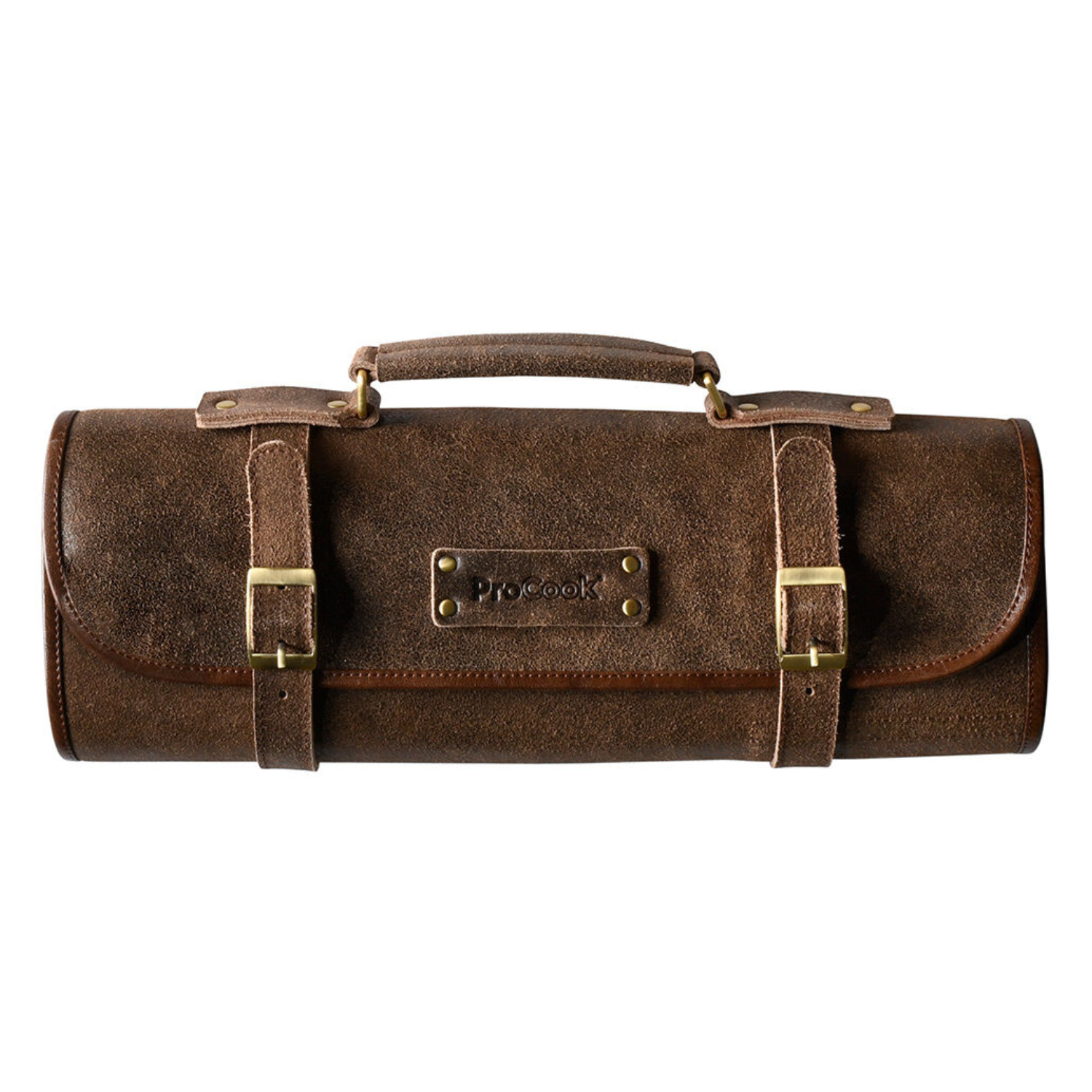 A leather knife roll