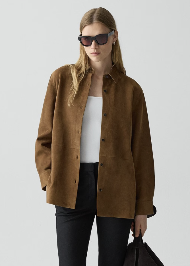 Theory, Classic Menswear Shirt in Suede