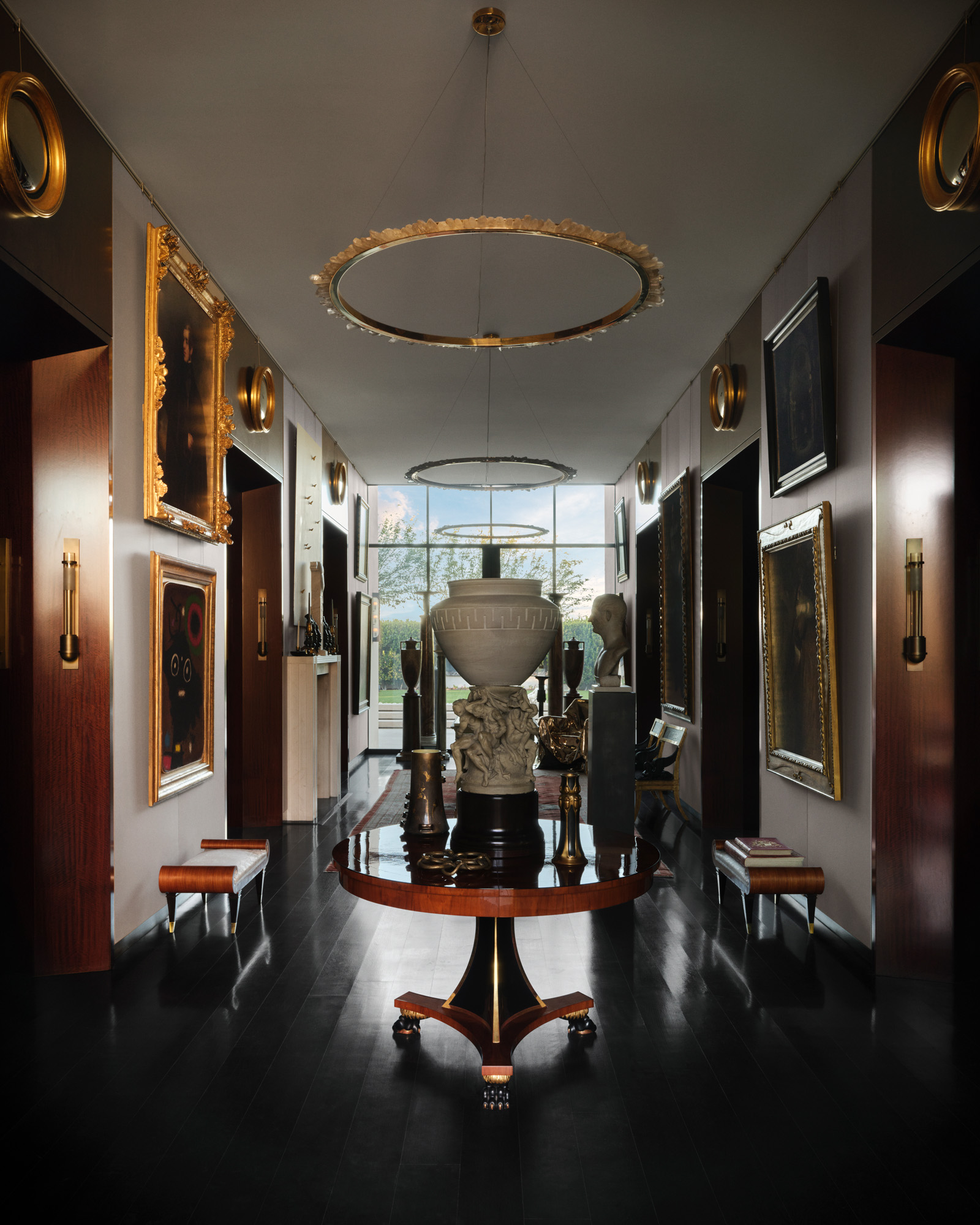 interiors of an art filled Las Vegas house