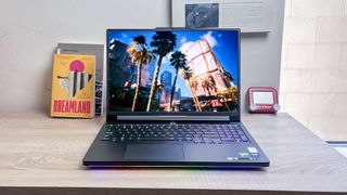 Lenovo Legion Pro 7i (2025) review unit on a desk