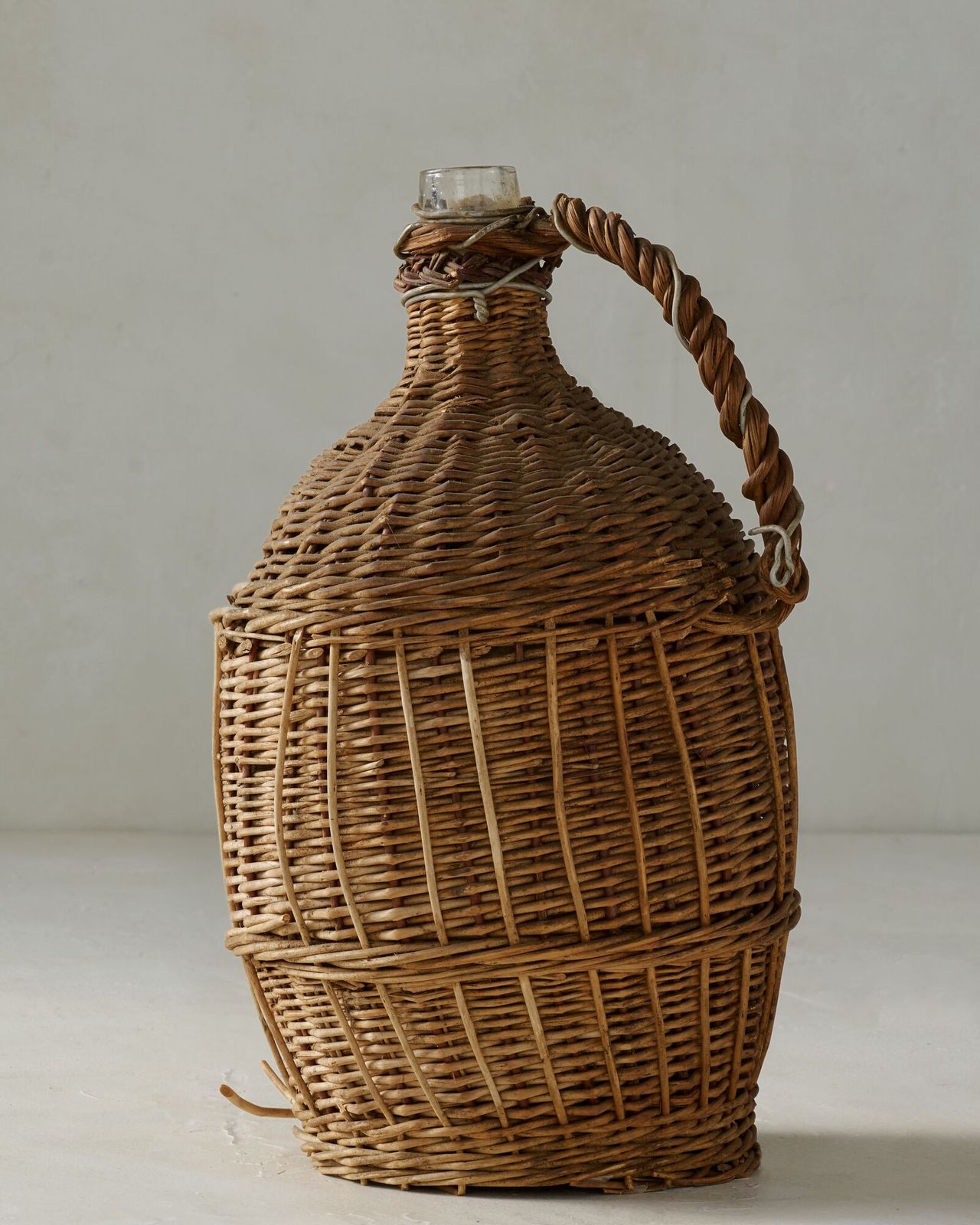 Lone Fox x Joon Loloi vintage wicker jug