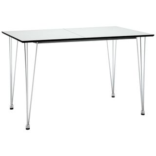 white extendable table