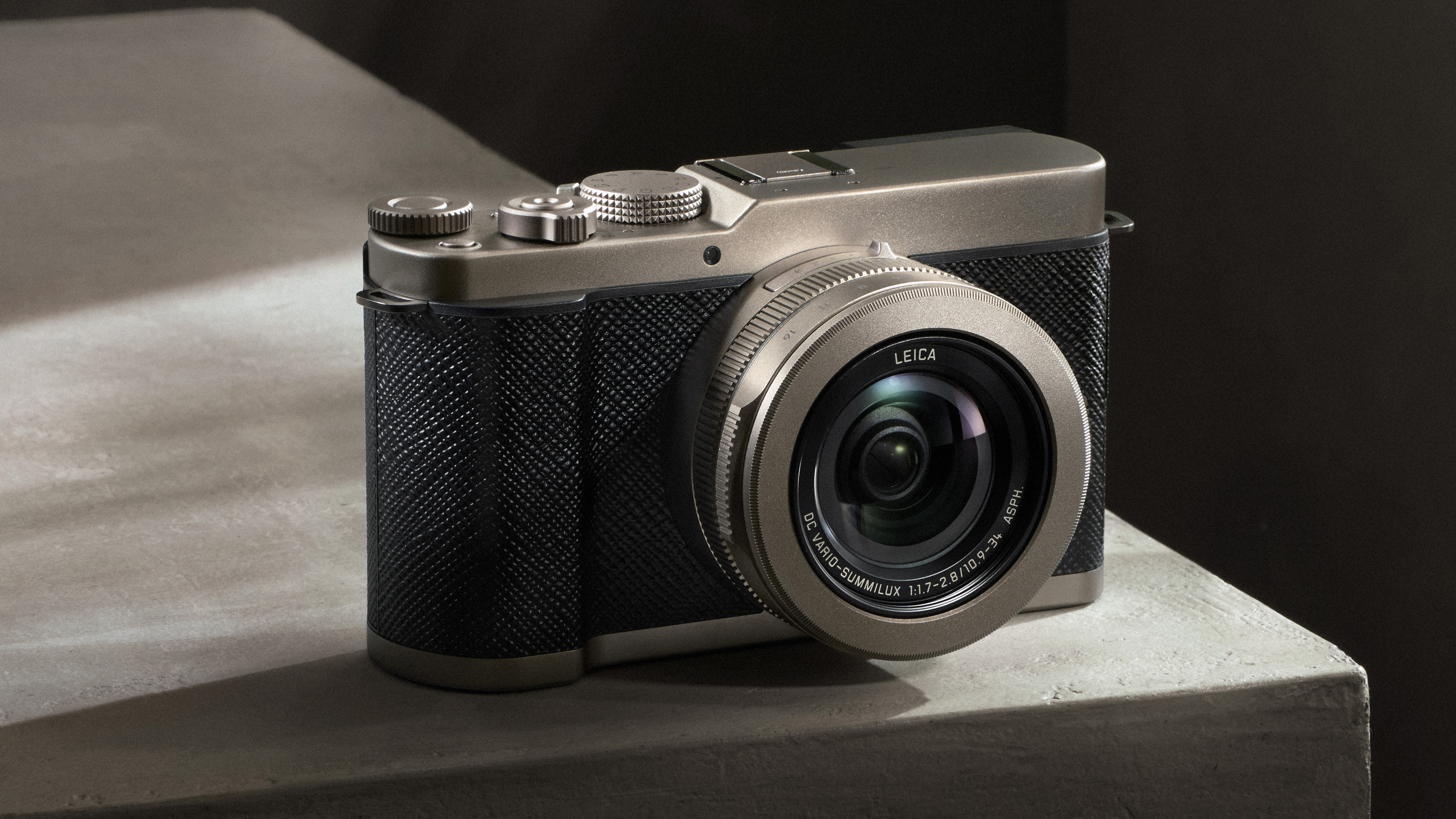 Panasonic Lumix L10 on a stone surface