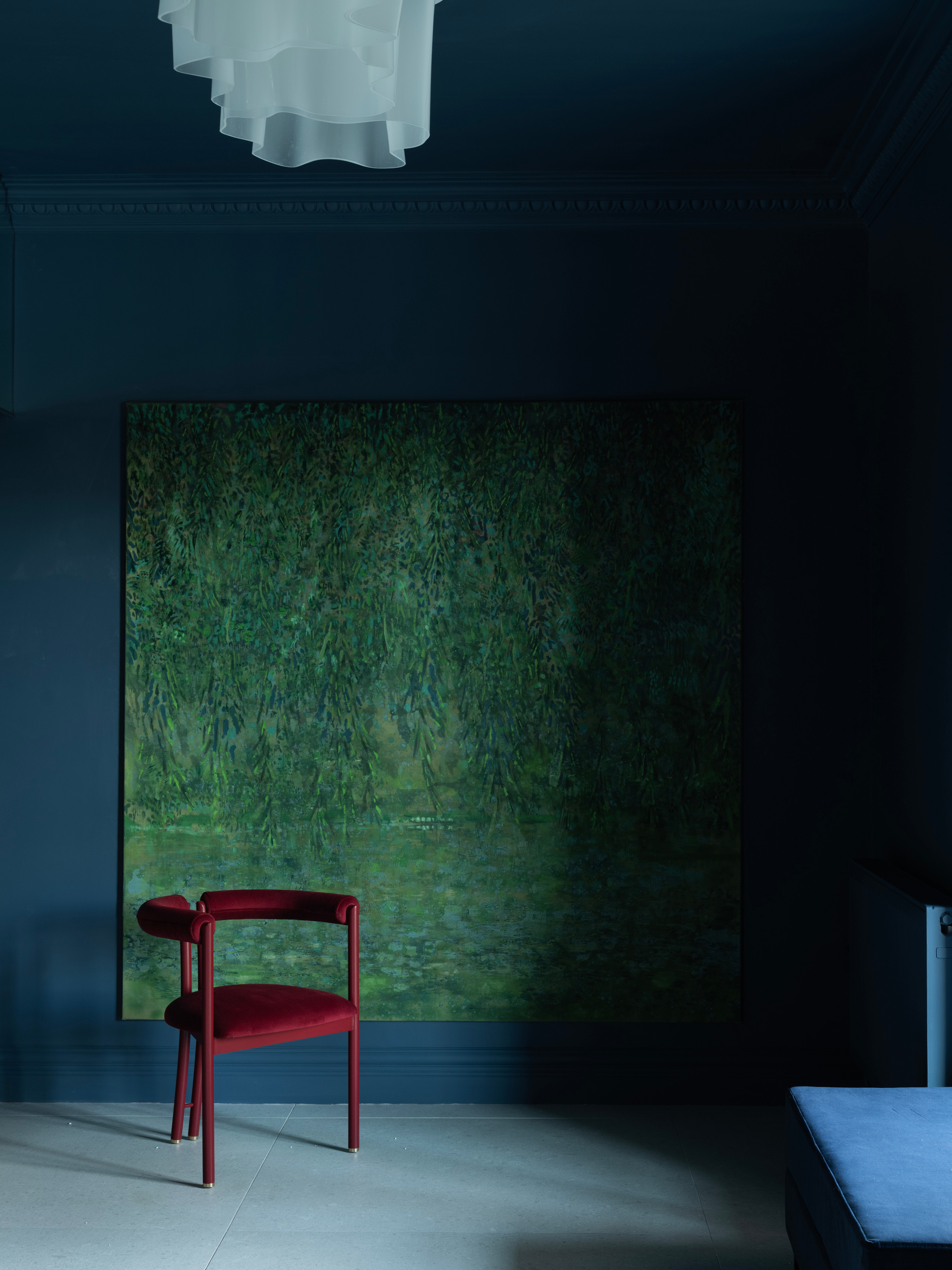 The refurbished foyer with an artwork by Selena Mowat