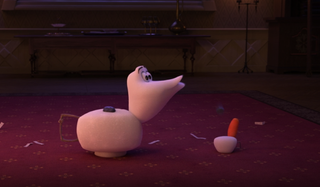 Olaf as a teapot in Frozen 2 easter eggs