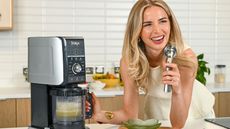 Em the Nutritionist (Emily English) making ice cream in the Ninja Creami