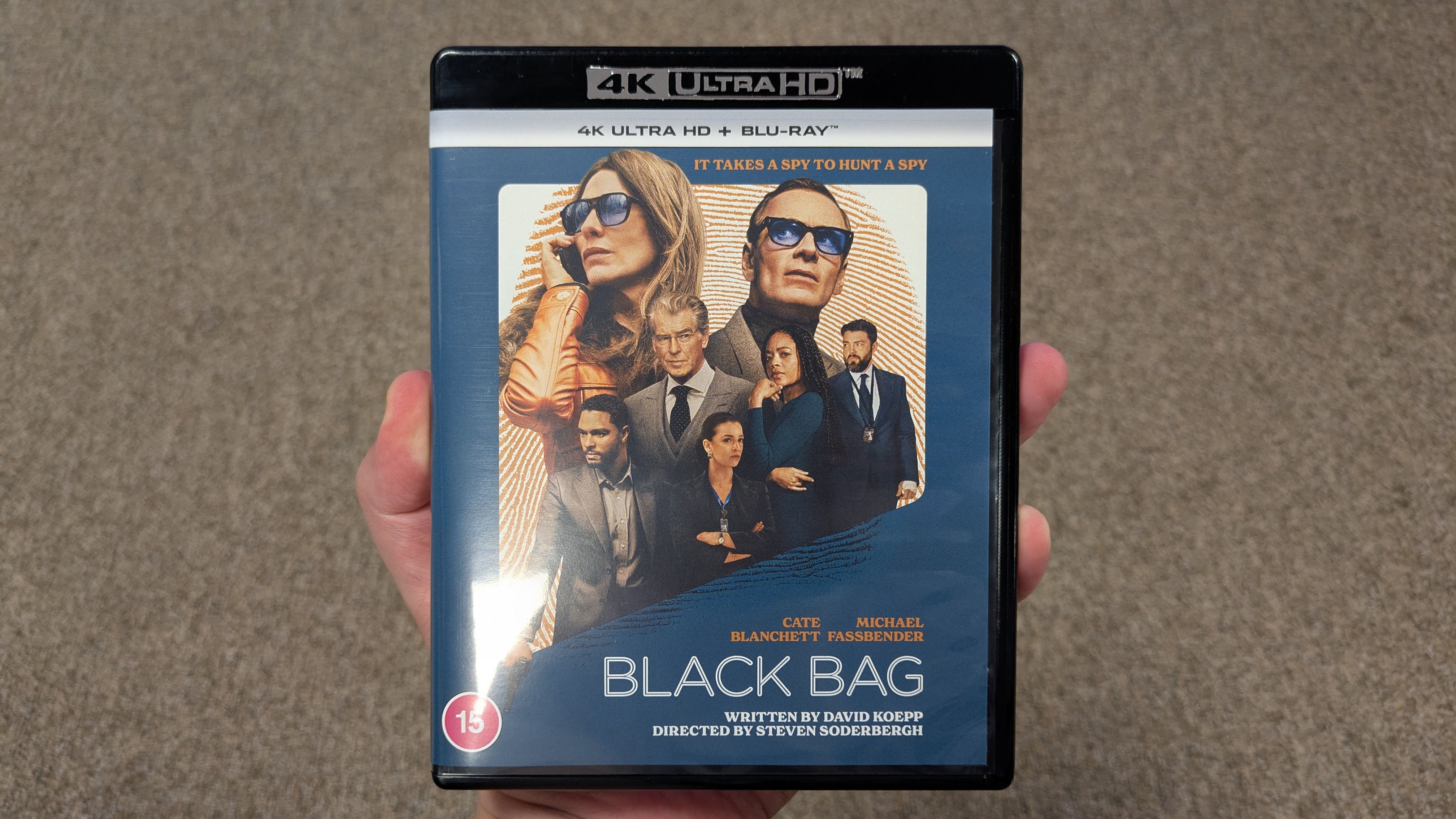 Black 4K Blu-ray case