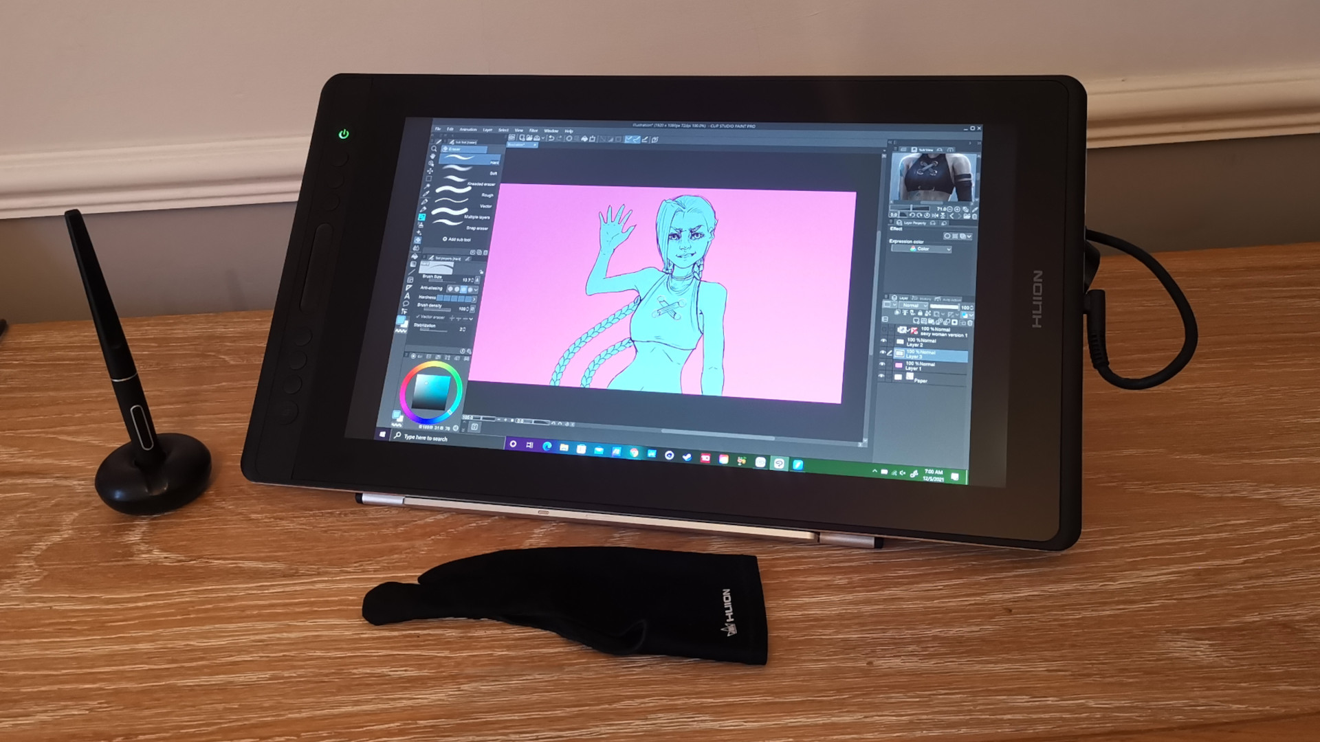 This pen display by Huion uses the new Canvas Glass