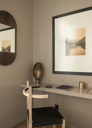 Chair and mirror