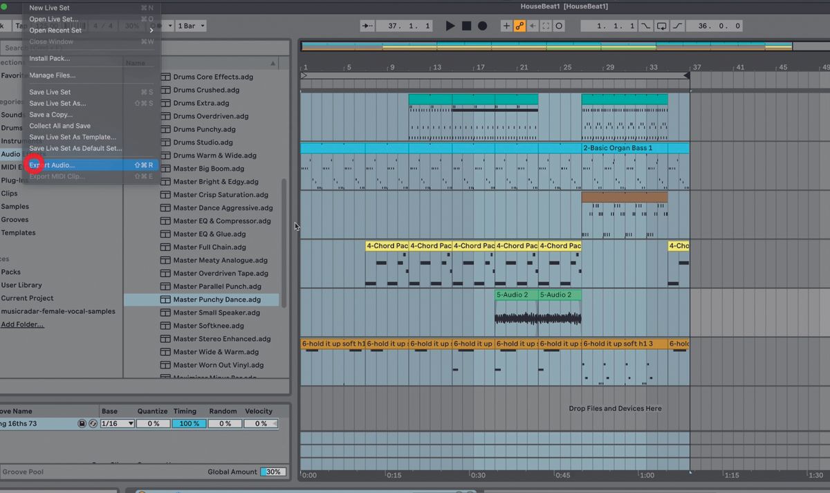 How to make a track in Ableton Live 11 Lite: finishing up your track ...