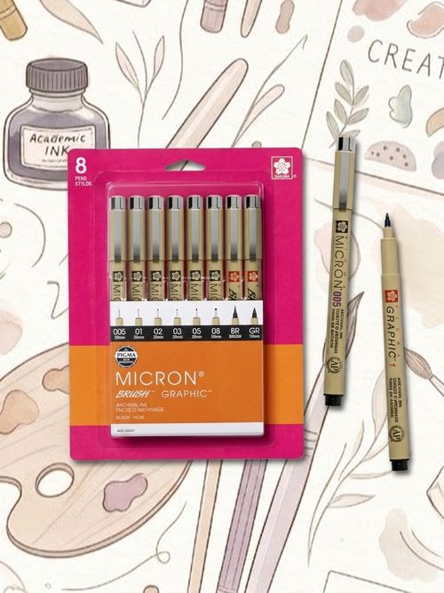 Pigma Micron Graphic & Brush Fineline Pens