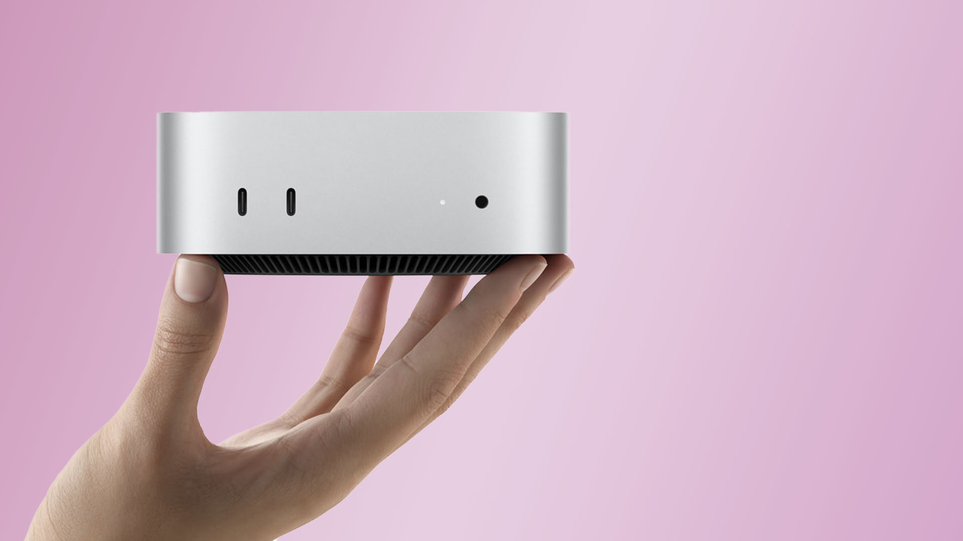 A render of the Mac mini M4 PC. 