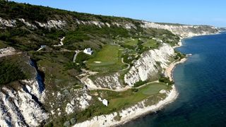 Thracian Cliffs in Bulgaria pictured from above