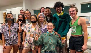 Survivor 44 Cast Hanging Out At Costume Party