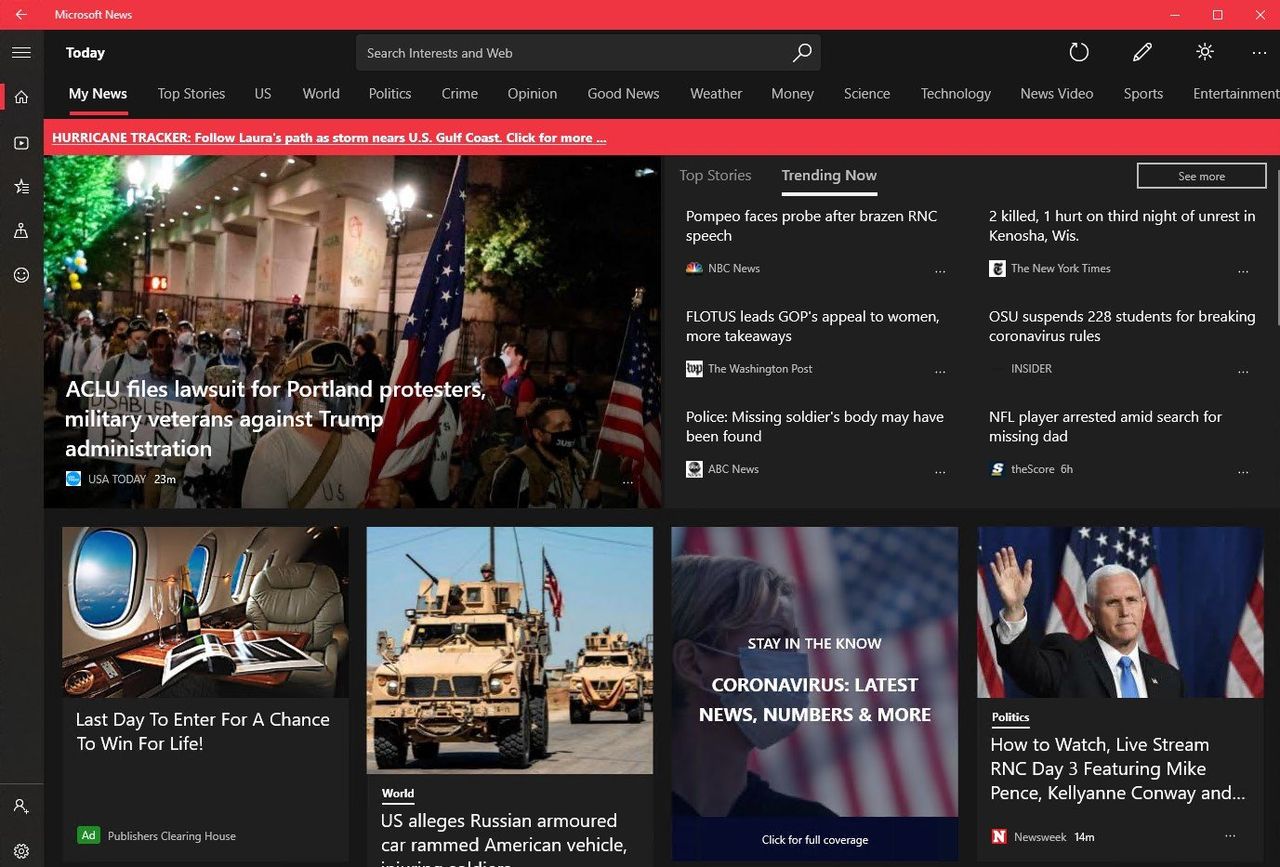 Microsoft News Compact Stories
