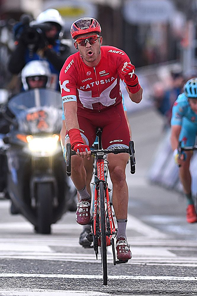 Alexander Kristoff (Katusha) takes the win at Three Days of De Panne