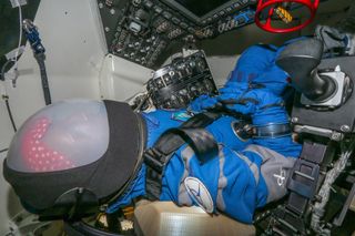 An anthropometric test dummy named "Rosie the Astronaut" is riding to the International Space Station on Boeing's Starliner spacecraft.