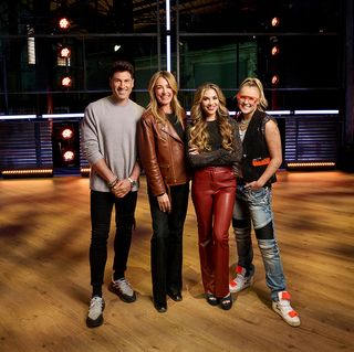 'So You Think You Can Dance' season 18 panelists Maksim Chmerkovskiy, host Cat Deeley, Allison Holker and Jojo Siwa