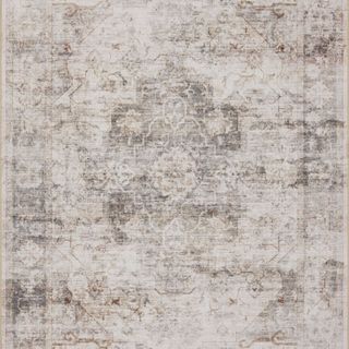 Patterned rustic rug