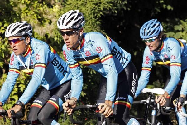 Philippe Gilbert looked relaxed during his ride