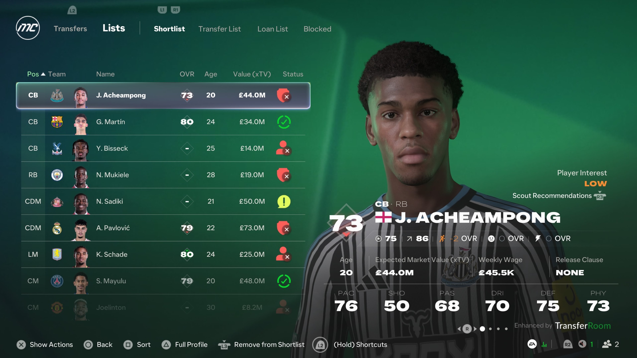 Screenshots from EA Sports FC 27