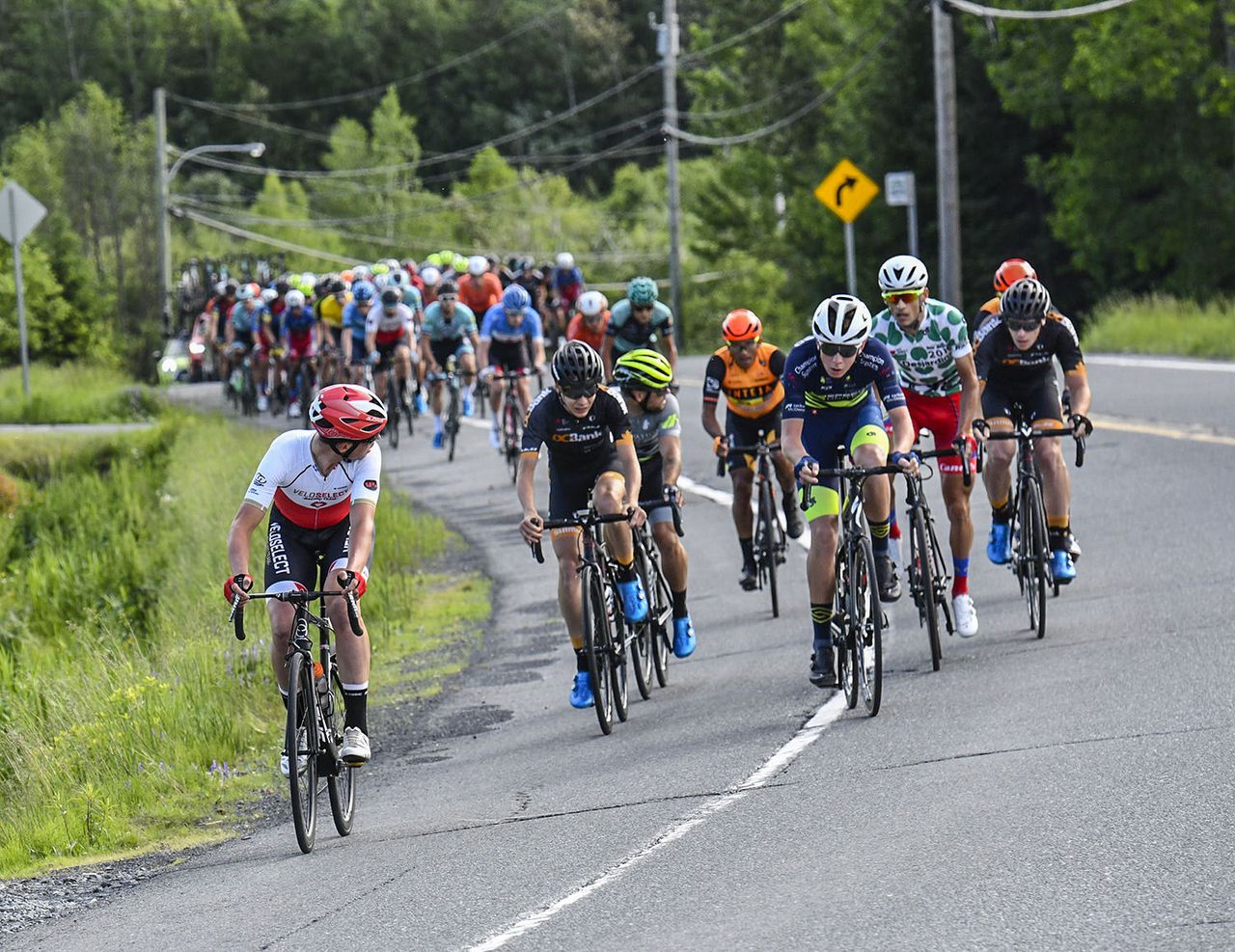 The break early began to form on the first climb