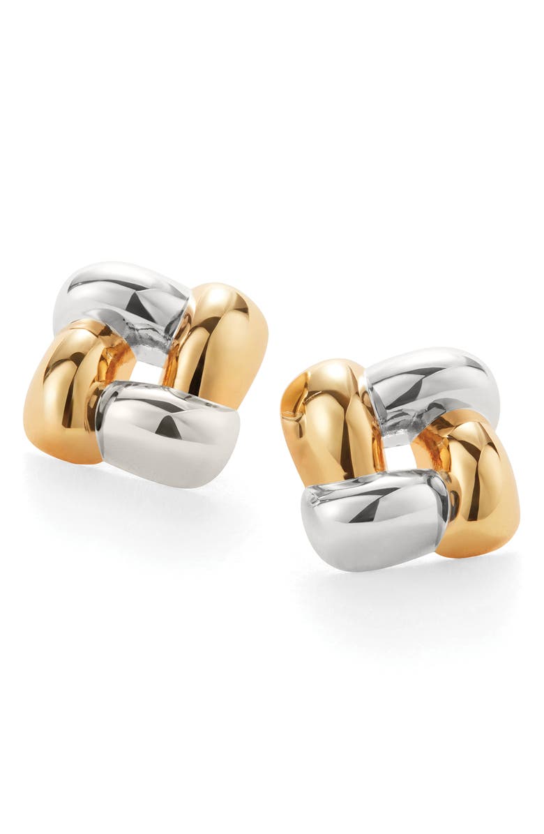 Medium Woven Square Earrings