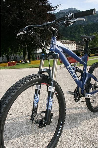 Even with its lighter weight components, GT claims the Force is ready to head downhill.