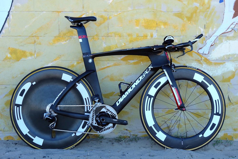Brandon McNulty's rally Cycling team issue Diamondback Serios TT bike