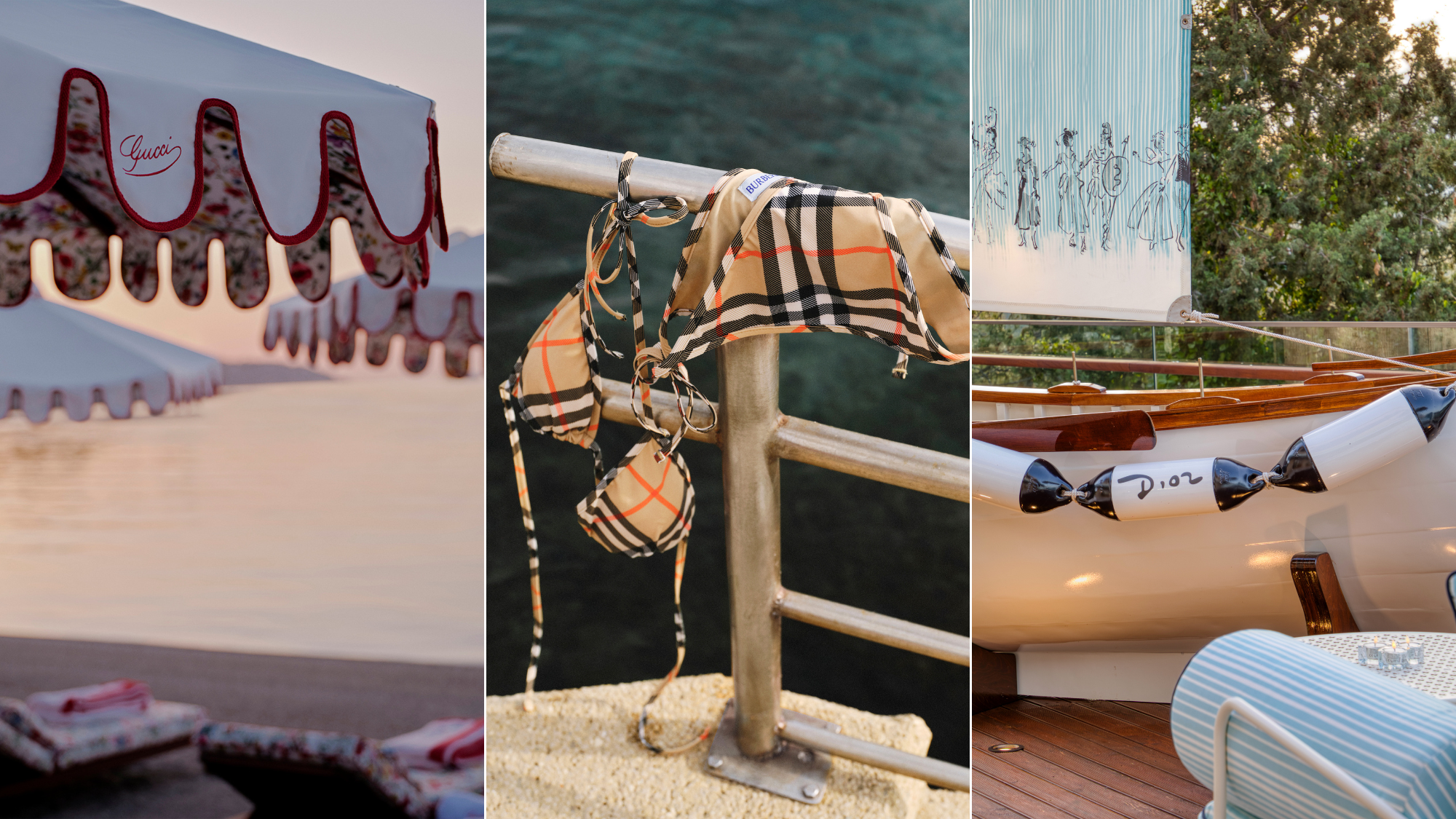 Fashion holiday destination pop ups header Gucci, Burberry, D Maris Bay