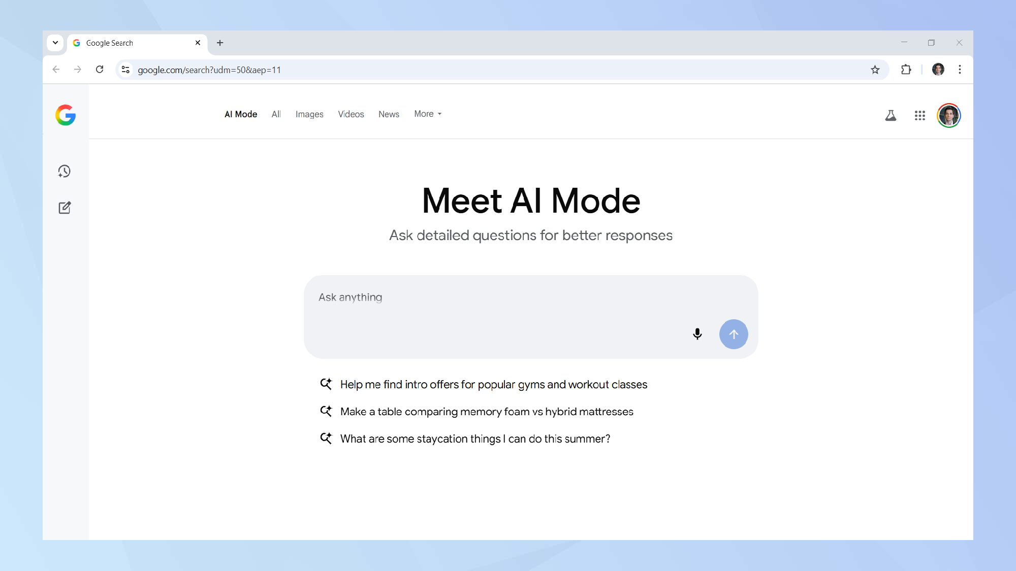 Meet AI mode 1