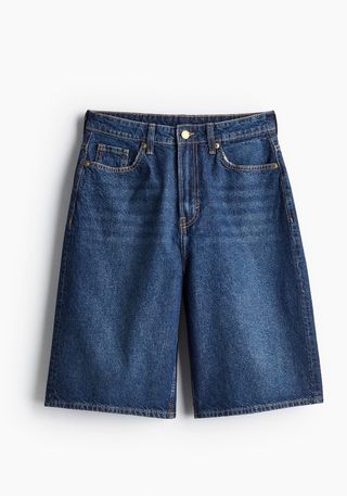 Bermuda Baggy High Denim Shorts